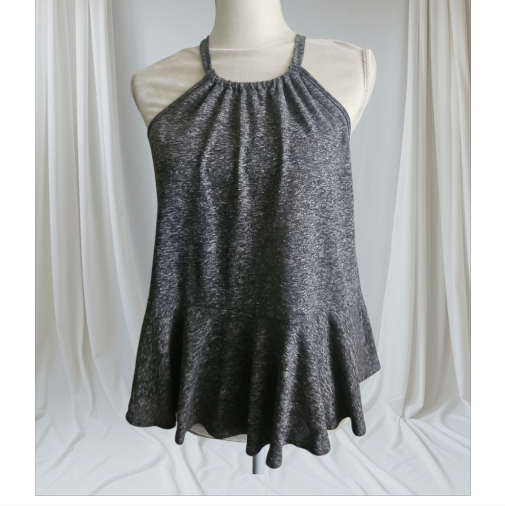 Old Navy Gray Peplum Tank Top Size Xs Nwt